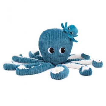 Krake - Mama und Baby - Blau
