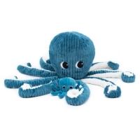 Krake - Mama und Baby - Blau