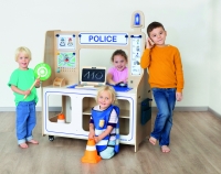 TWIN STATION  35 tlg. + ROLLENSPIEL SET 9tlg. FEUERWEHR & POLIZEI